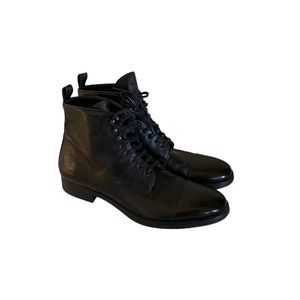 To Boot New York black leather boots size 8.5 like new only worn once